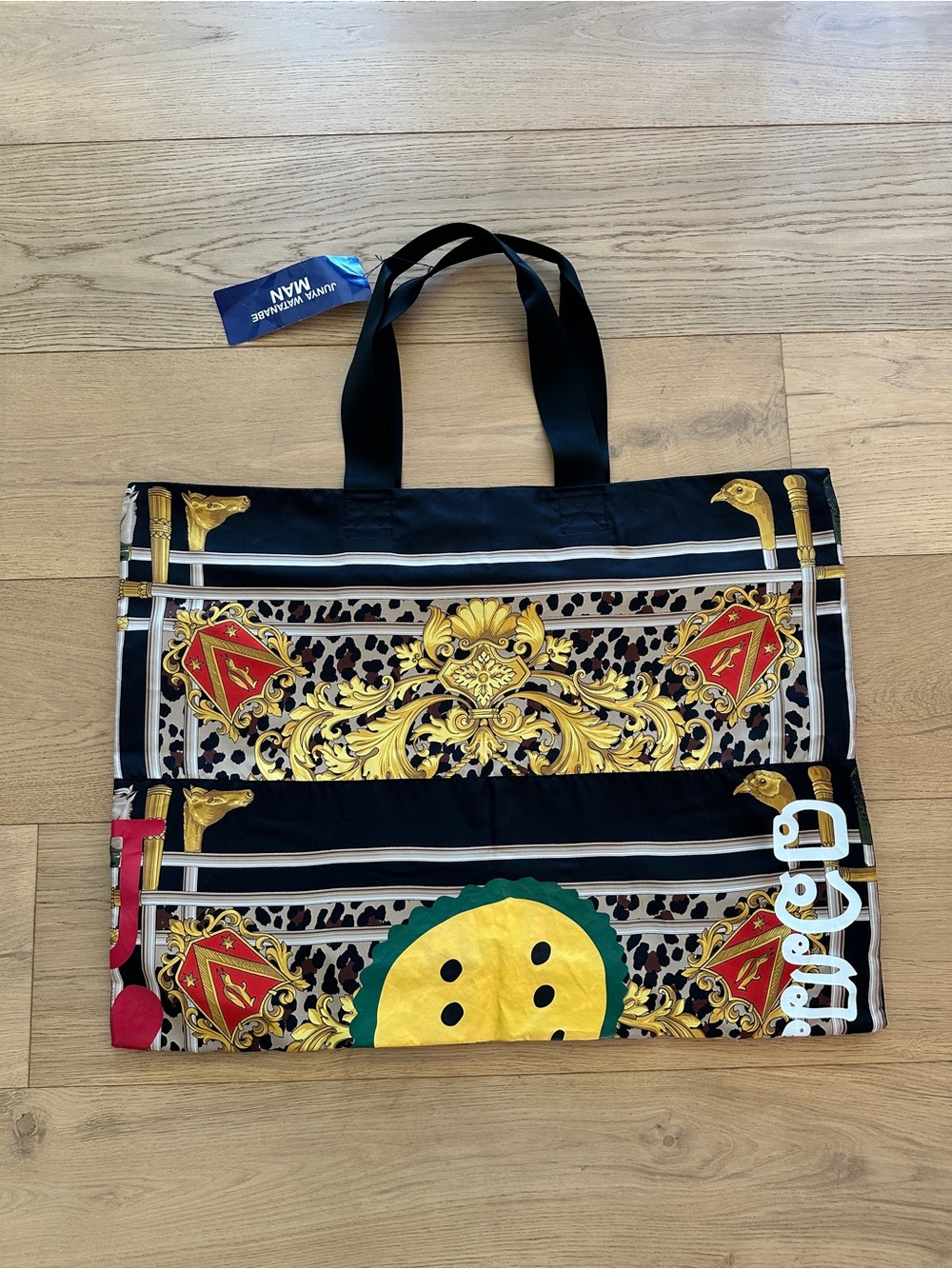 Junya Watanabe x Cactus Plant Flea Market Silk Tote Smiley Face - Picture 2 of 10